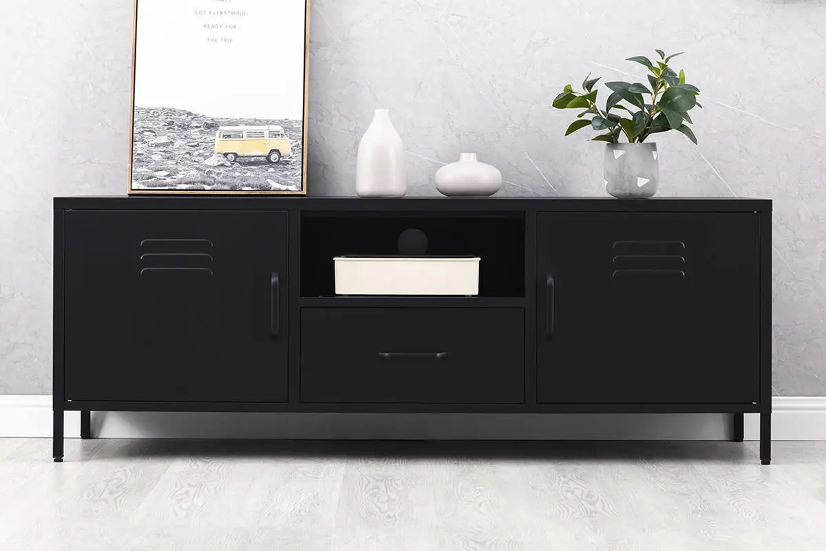 Carbon TV-taso 150x40 cm, musta - Image 4