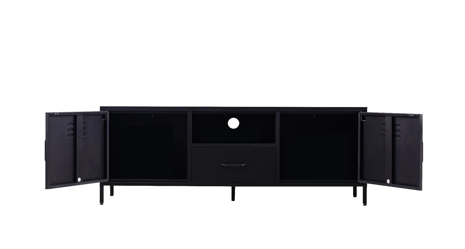 Carbon TV-taso 150x40 cm, musta - Image 7