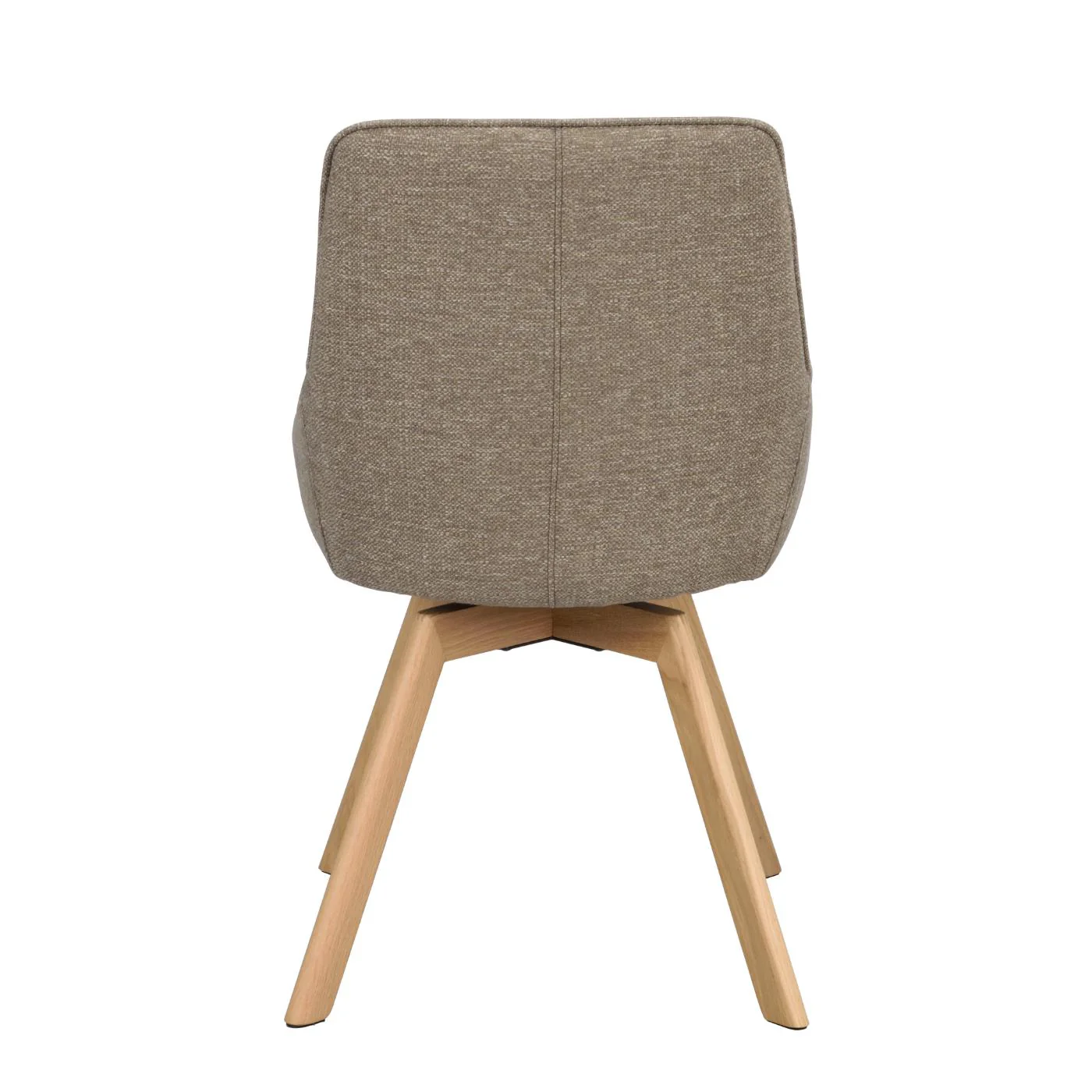 Alison tuoli lakattu tammijalka / tumma beige kangas - Image 6