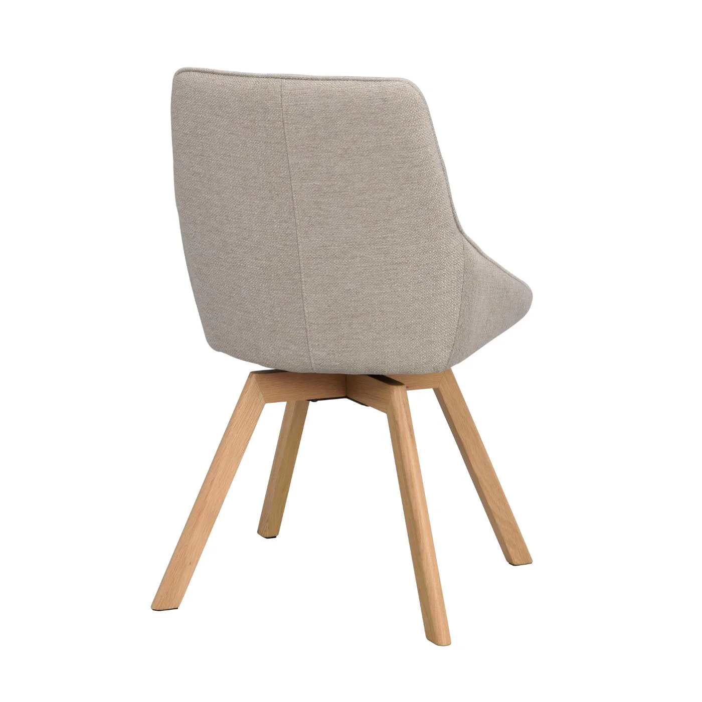 Alison tuoli lakattu tammijalka / vaalea beige kangas - Image 5