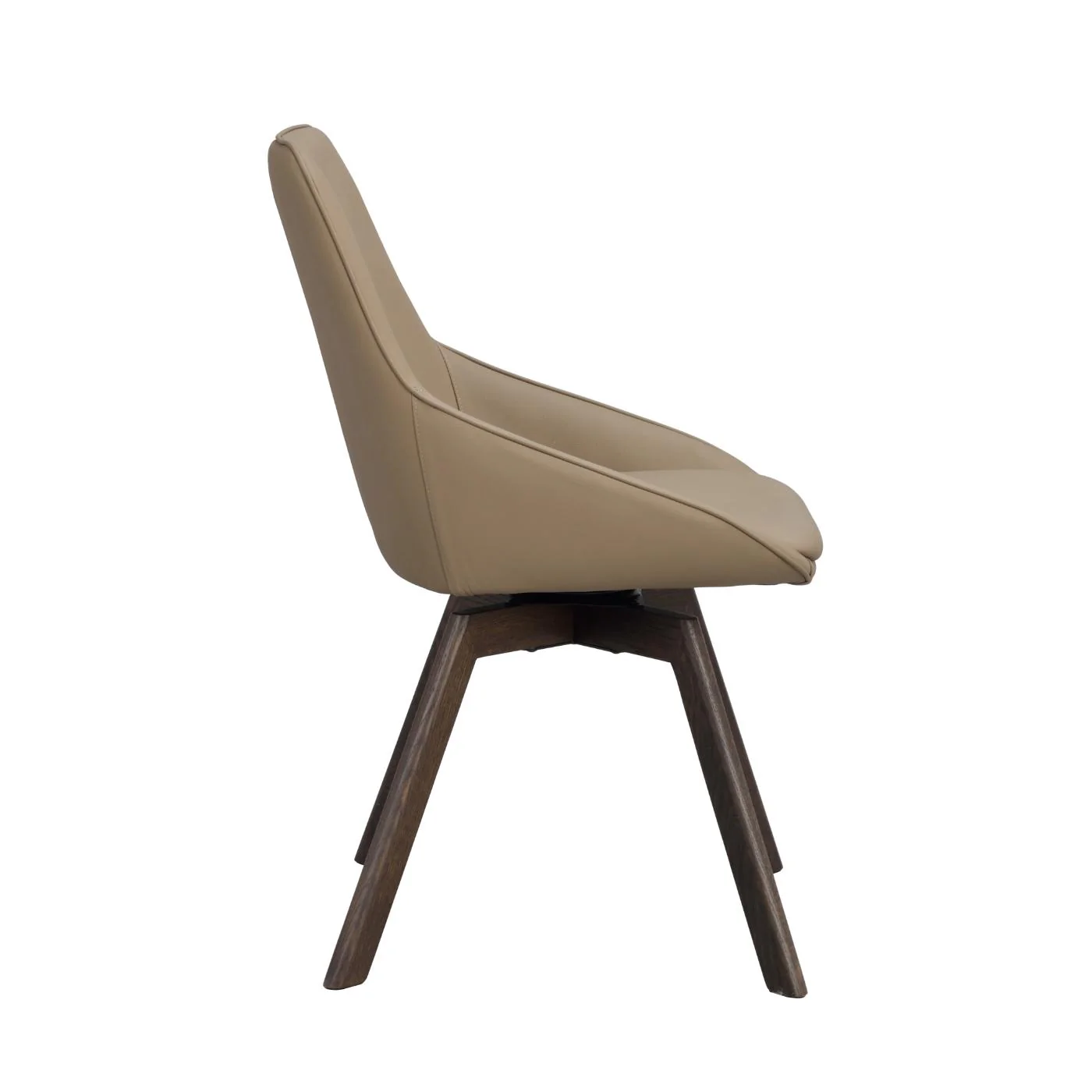 Alison tuoli ruskealakattu tammijalka / beige nahka - Image 3