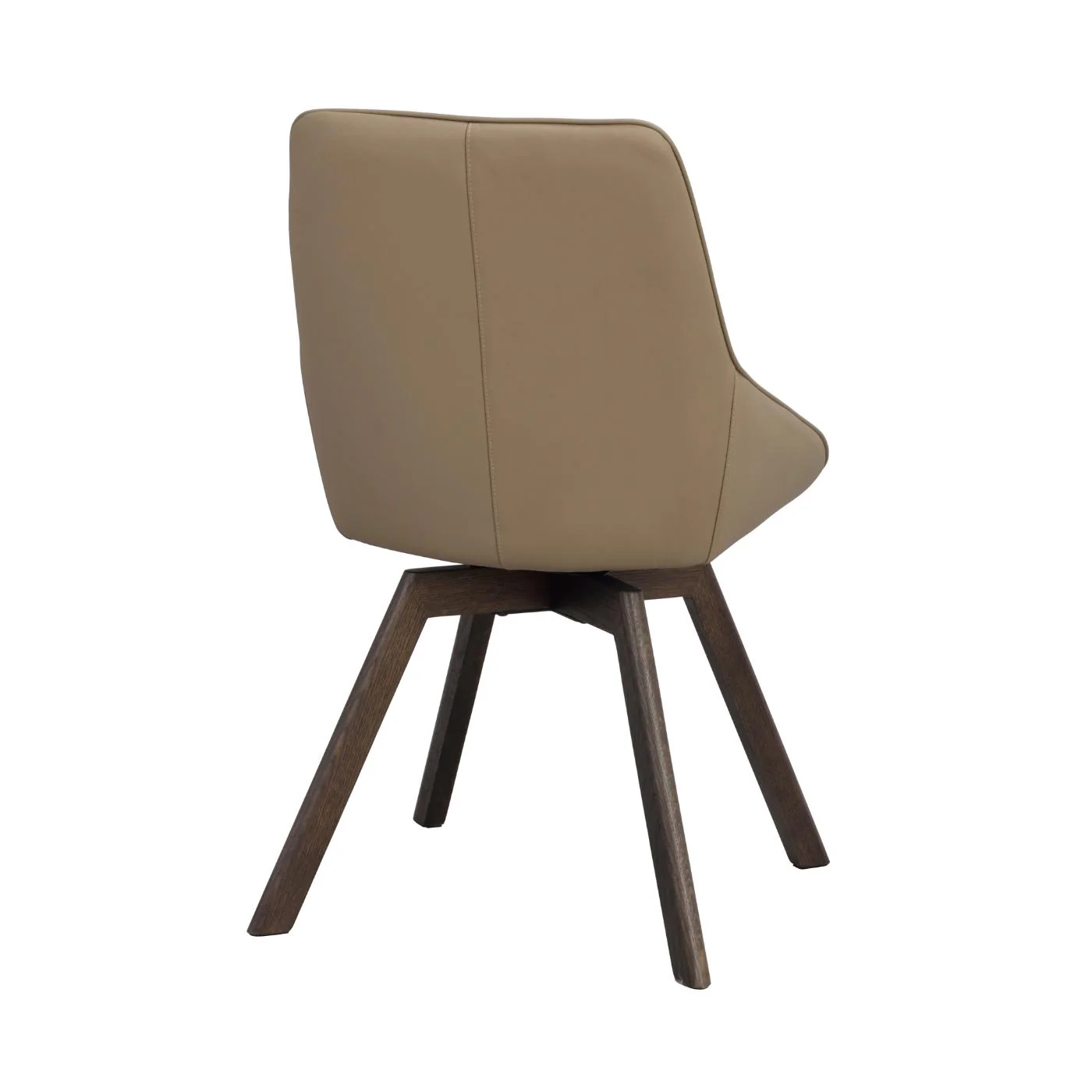 Alison tuoli ruskealakattu tammijalka / beige nahka - Image 4