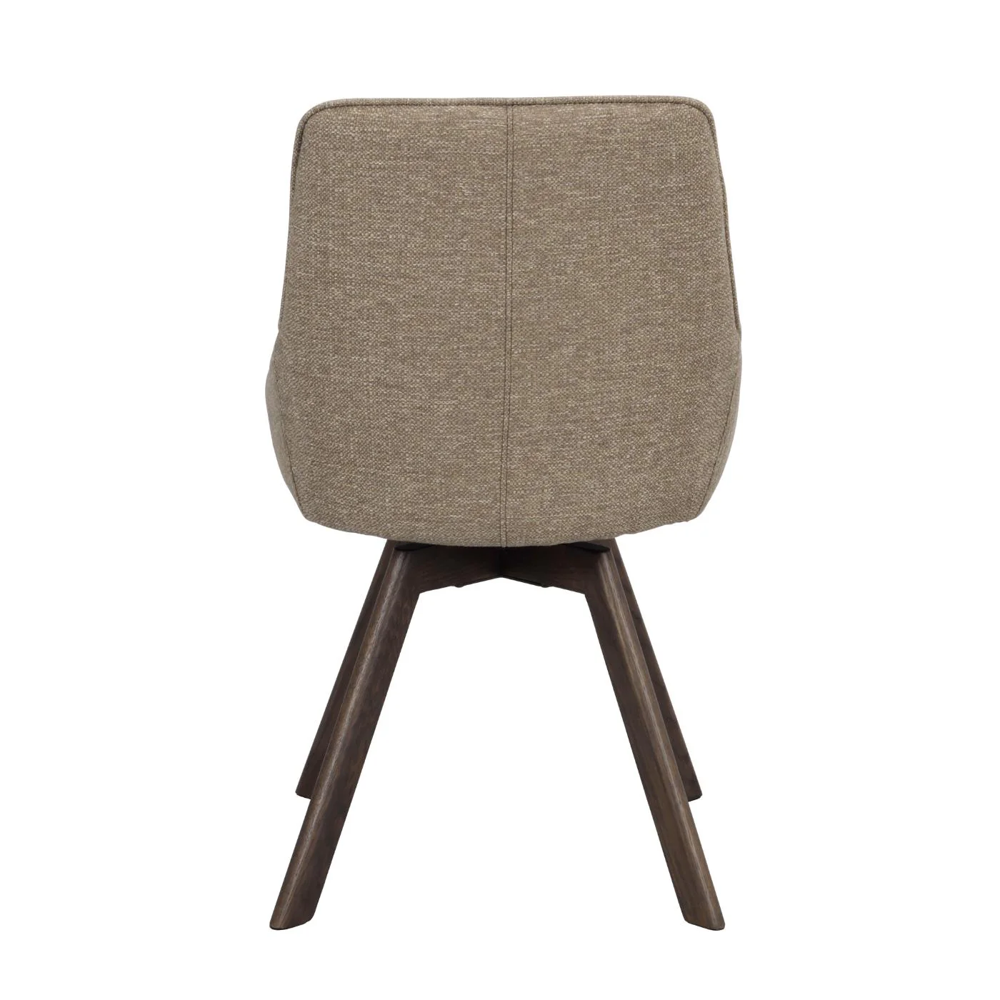 Alison tuoli ruskealakattu tammijalka / tumma beige kangas - Image 6