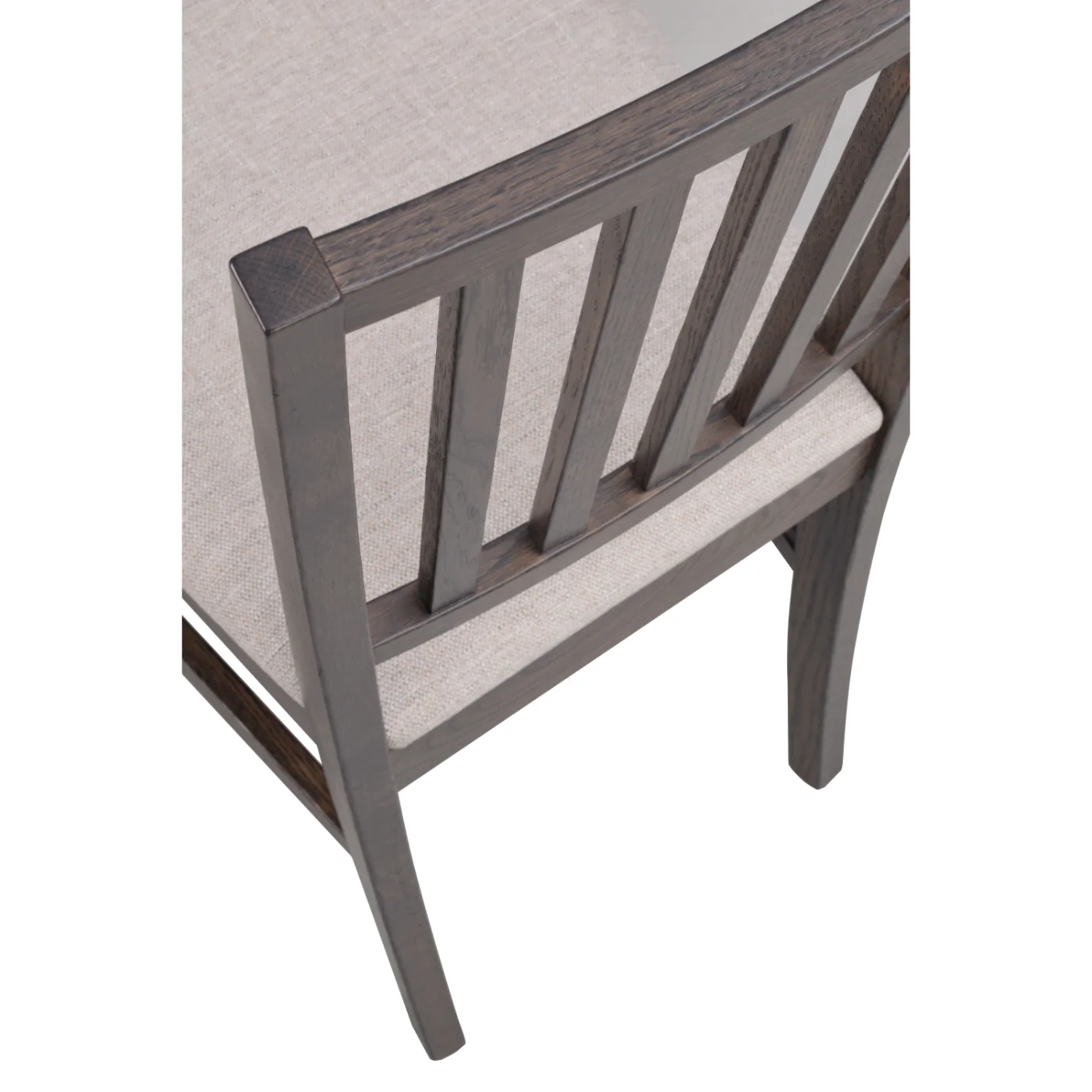Filippa-tuoli, tummanruskea tammi / beige kangasistuin - Image 7