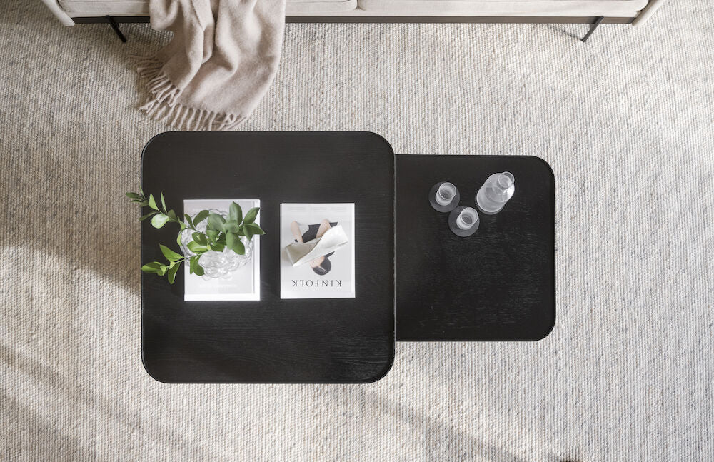 Sullivan sohvapöytä 60x60 cm musta tammi - Image 10